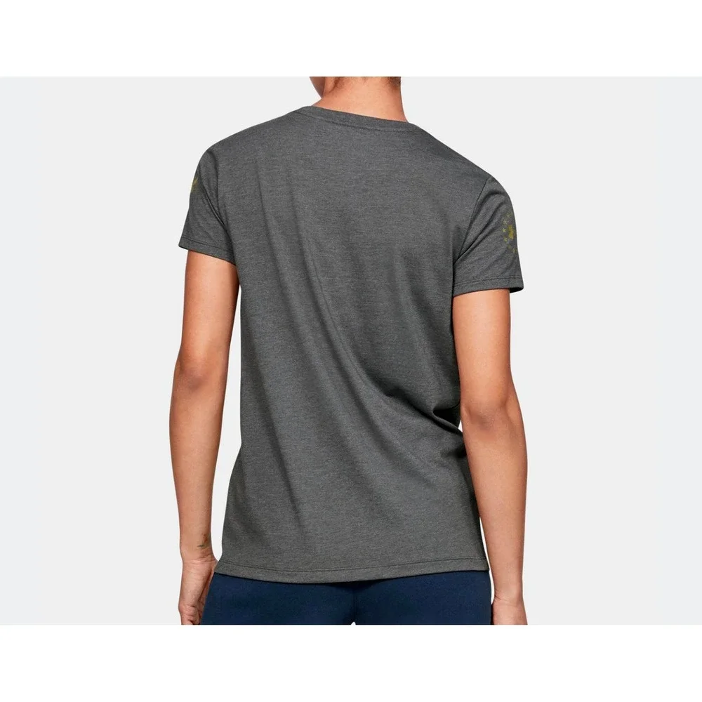 UA Freedom x Project Rock Women's Short Sleeve Shirt, SIZE LARGE - Picture 5 of 5